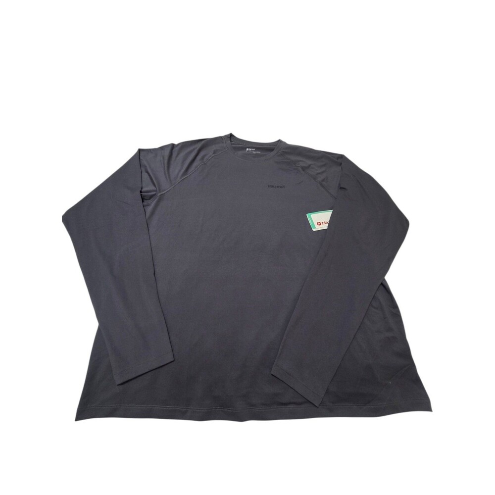 Marmot Windridge Long Sleeve Pullover Shirt Steel Onyx Men's 2XL UPF 50 NWT E5.2